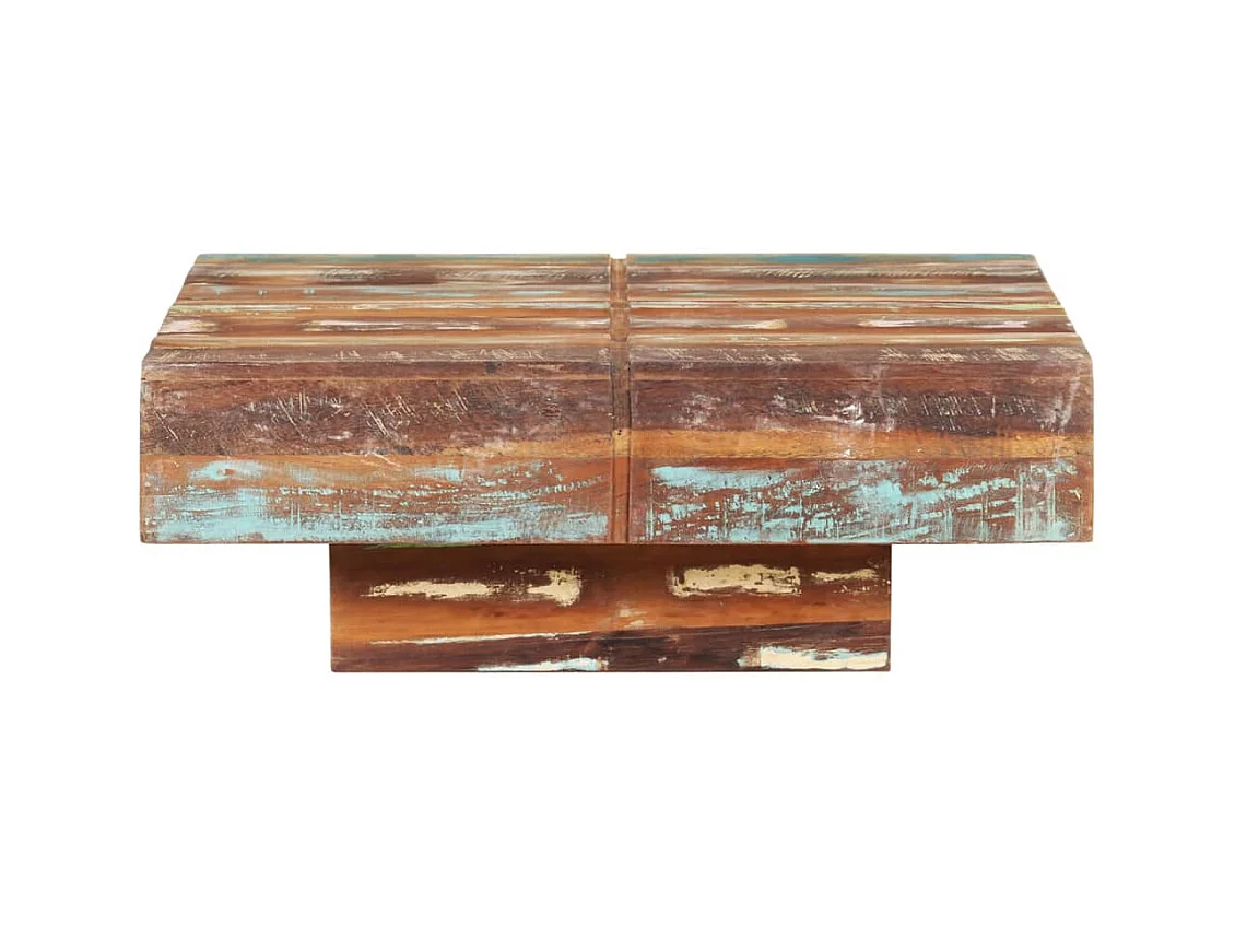 Table basse salon-Table d'appoint 80x80x28 cm Bois de récupération massif SHL3747