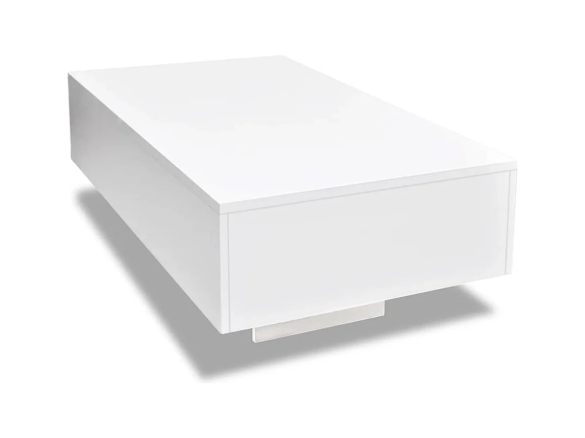 Table basse salon-Table d'appoint blanc brillant SHL48724