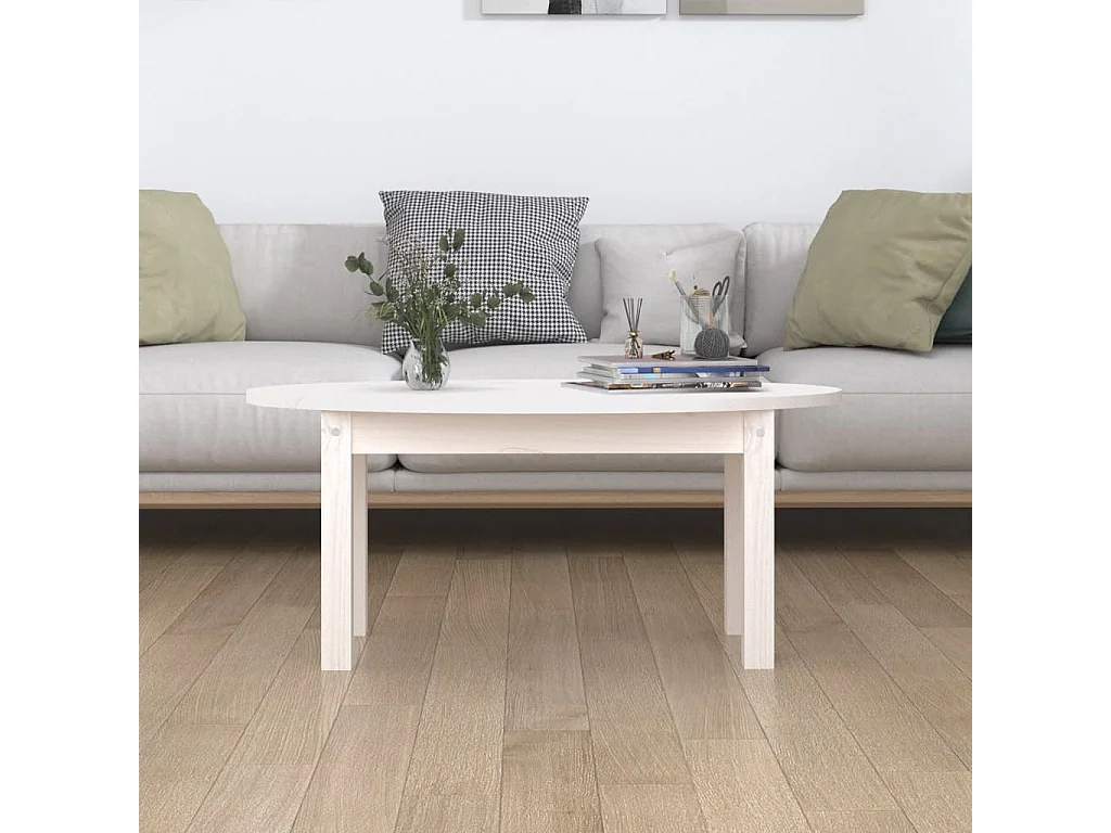 Mesa de centro | Mesa auxiliar madera de ingeniería envejecida 90x90x28 cm SHL2954