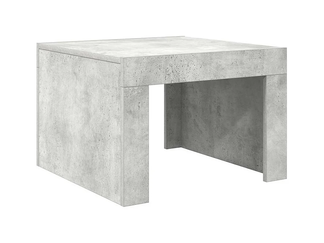 Table basse salon-Table d'appoint gris béton 50x50x35 cm bois d'ingénierie SHL7704