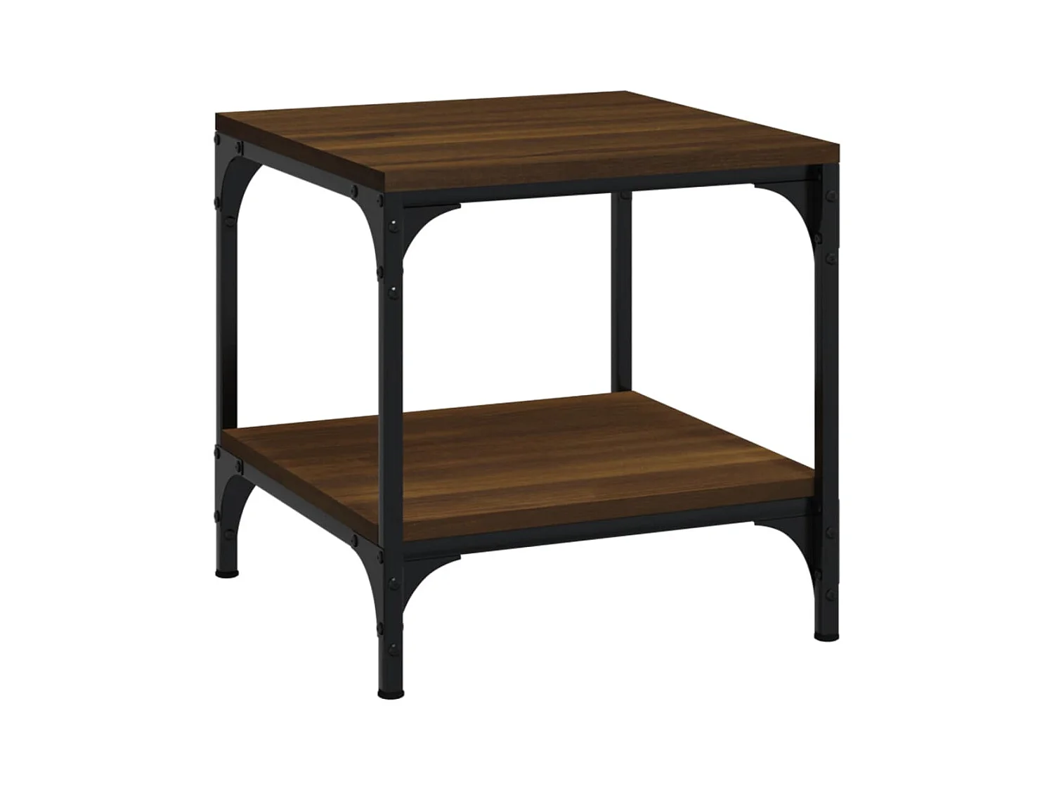 Mesa de centro | Mesa auxiliar madera contrachapada roble ahumado 60x50x36,5 cm SHL2087