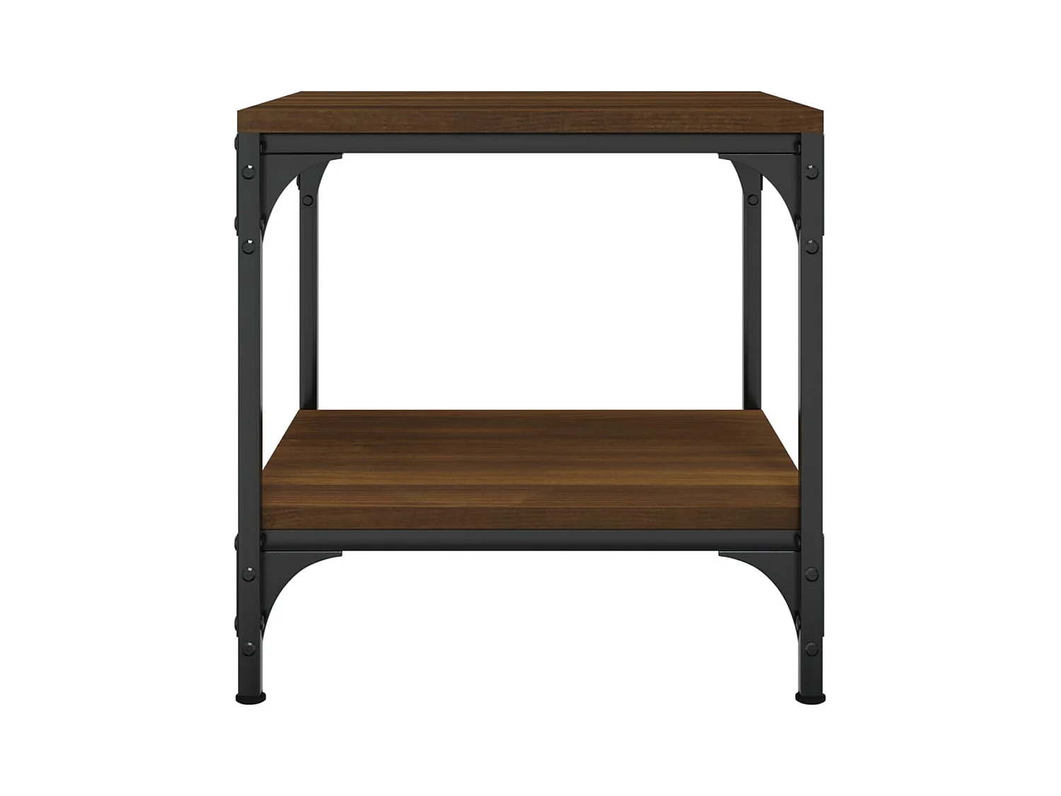 Mesa de centro | Mesa auxiliar madera contrachapada roble ahumado 60x50x36,5 cm SHL2087