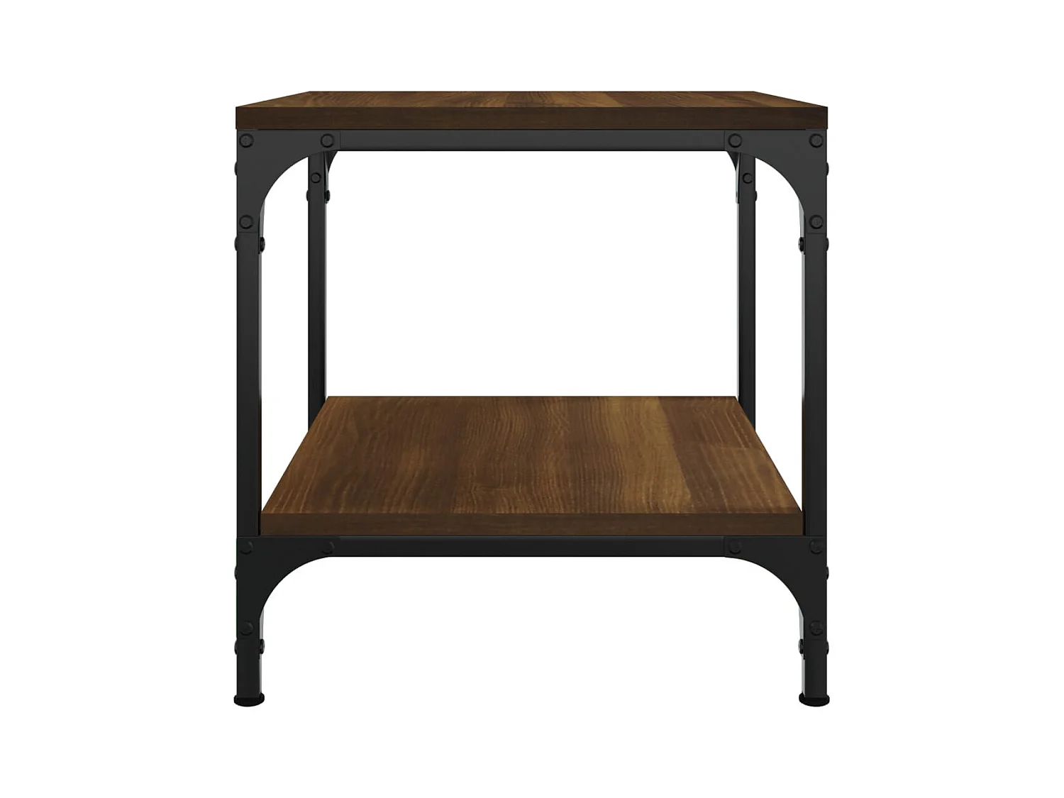 Mesa de centro | Mesa auxiliar madera contrachapada roble ahumado 60x50x36,5 cm SHL2087