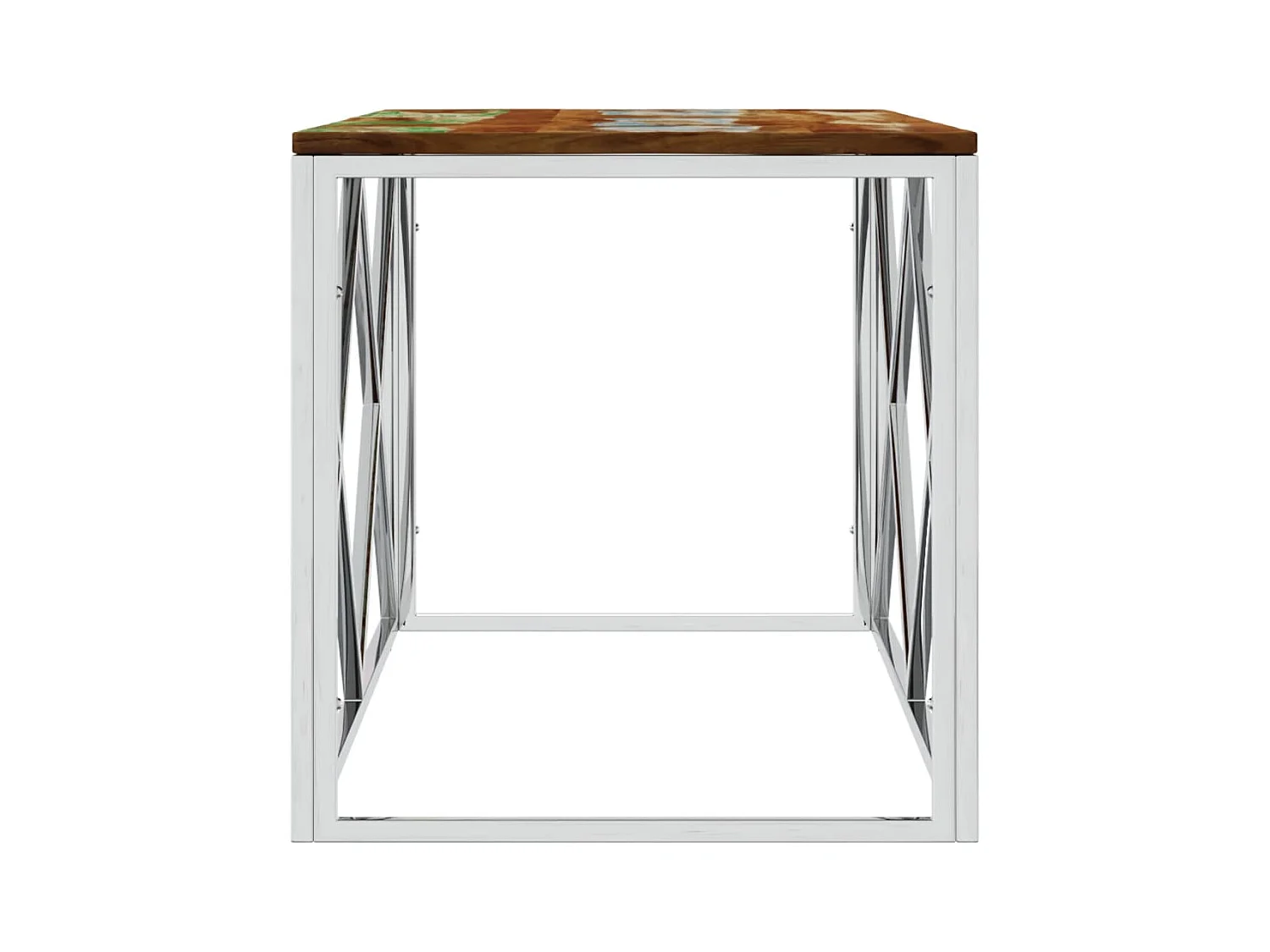 Mesa de centro | Mesa auxiliar con Infinity LED blanco 40x40x50 cm SHL531505