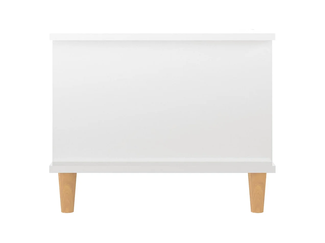 Mesa de centro | Mesa auxiliar madera contrachapada blanco 80x80x36,5 cm SHL3788
