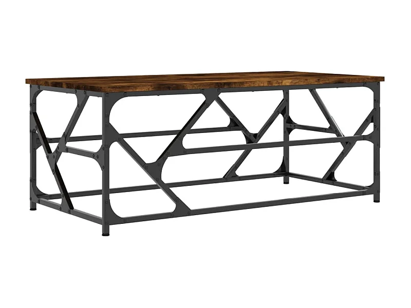 Table basse salon-Table d'appoint Chêne fumé 100x50x40 cm Bois d'ingénierie SHL62516