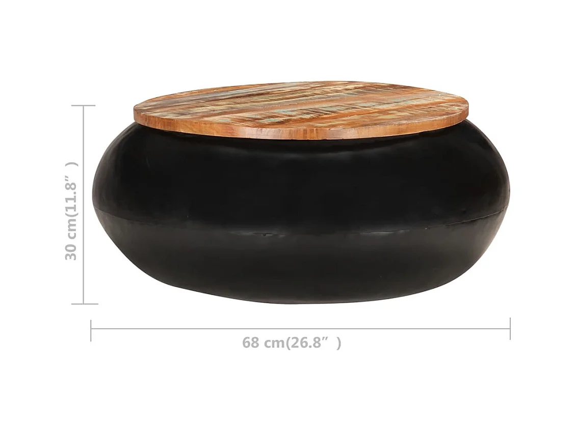 Mesa de centro | Mesa auxiliar 2 uds madera ingeniería blanco brillo 50x50x40cm SHL2382