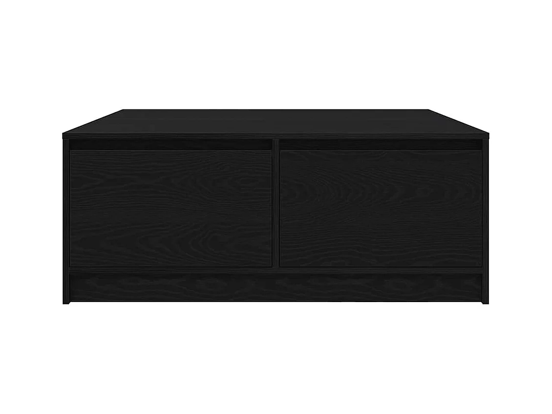 Mesa de centro | Mesa de apoio com gavetas 100x100x40 cm carvalho preto