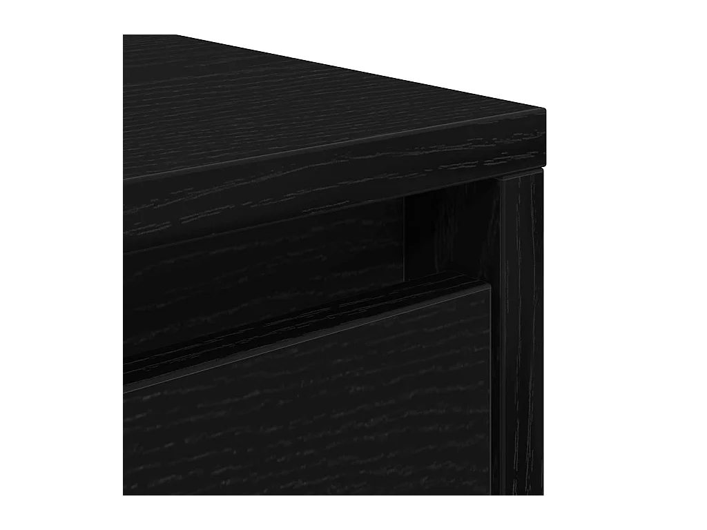 Mesa de centro | Mesa de apoio com gavetas 100x100x40 cm carvalho preto