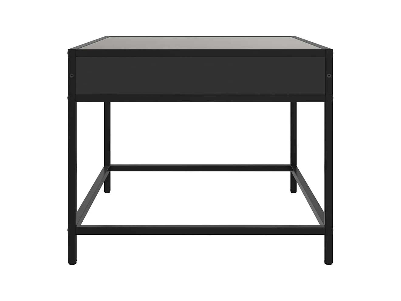 Mesa de centro-Mesa auxiliar madera de ingeniería negra 40x40x42 cm SHL118015