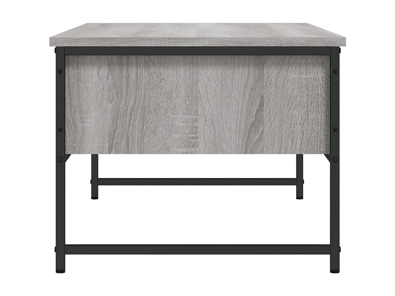 Mesa de centro-Mesa auxiliar de madera maciza de acacia 88x50x42 cm SHL2979