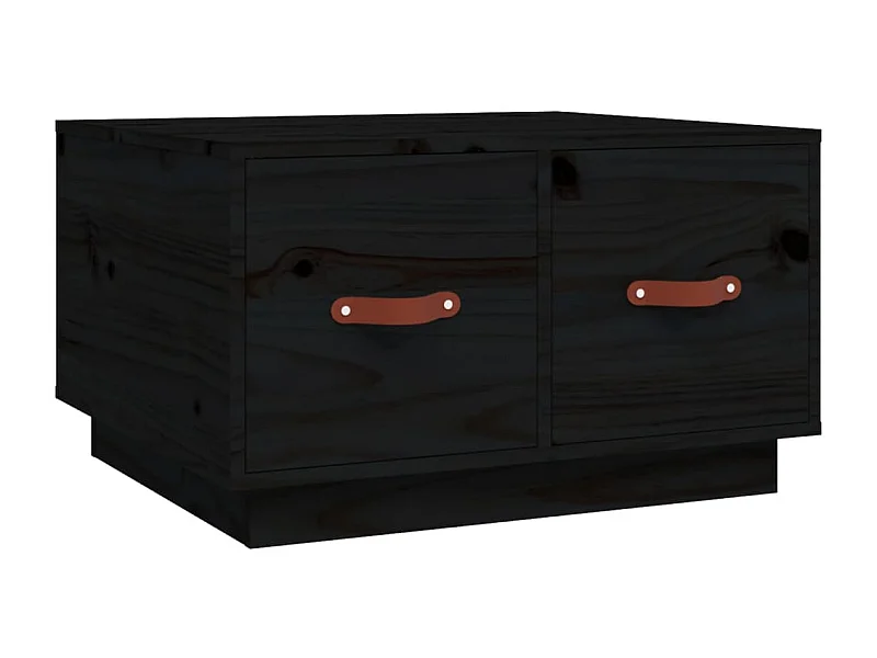 Salontafel | Woonkamertafel | Koffietafel 60x53x35 cm massief grenenhout zwart