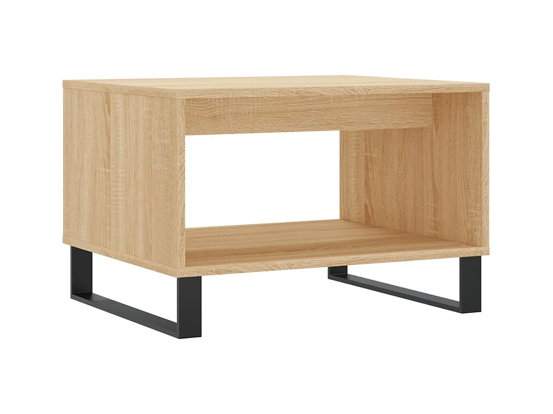 Table basse salon-Table d'appoint chêne sonoma 60x50x40 cm bois d'ingénierie SHL18925