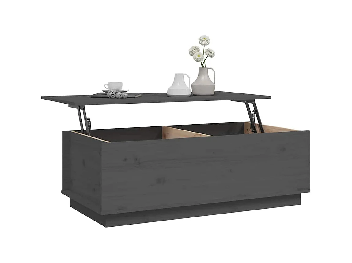 Mesa de centro | Mesa auxiliar madera contrachapada blanco brillo 90x50x40 cm SHL4960