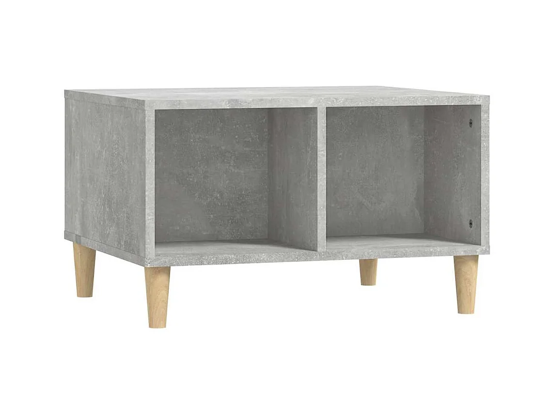Table basse salon-Table d'appoint Gris béton 60x50x36,5 cm Bois d'ingénierie SHL54703