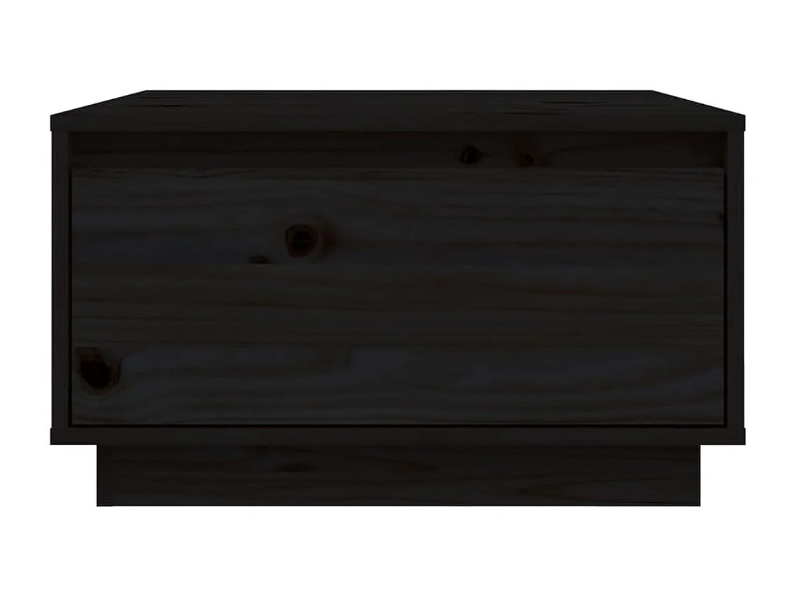 Couchtisch-Sofatisch-Beistelltische Schwarz 55x56x32 cm Massivholz Kiefer SHL74358
