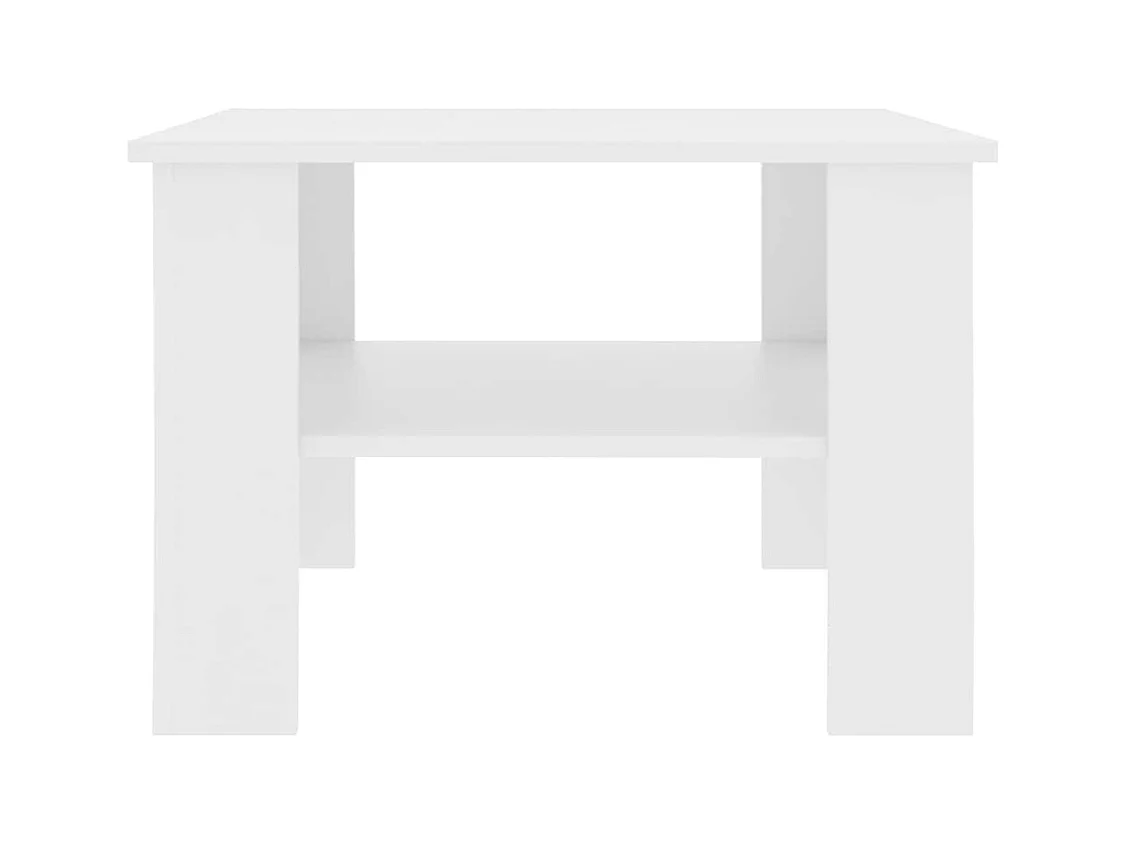 Mesa de centro | Mesa auxiliar con luces LED marrón roble 50x50x40 cm SHL22976