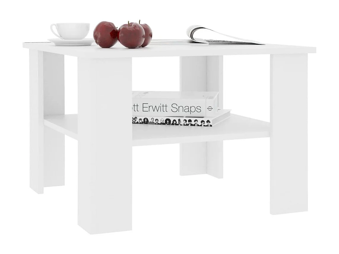 Mesa de centro | Mesa auxiliar con luces LED marrón roble 50x50x40 cm SHL22976