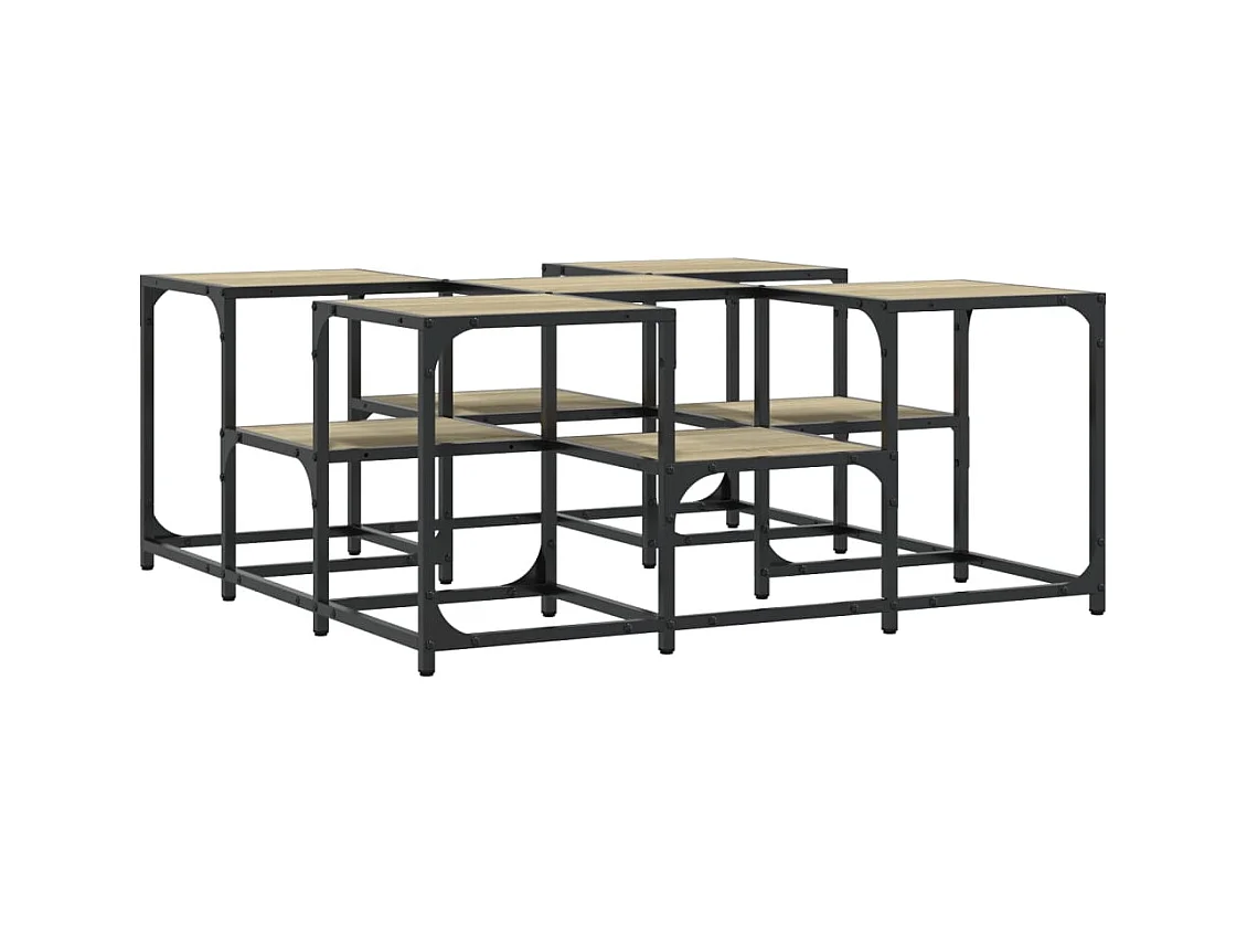 Table basse salon-Table d'appoint chêne sonoma 91x91x40 cm bois d'ingénierie SHL89525