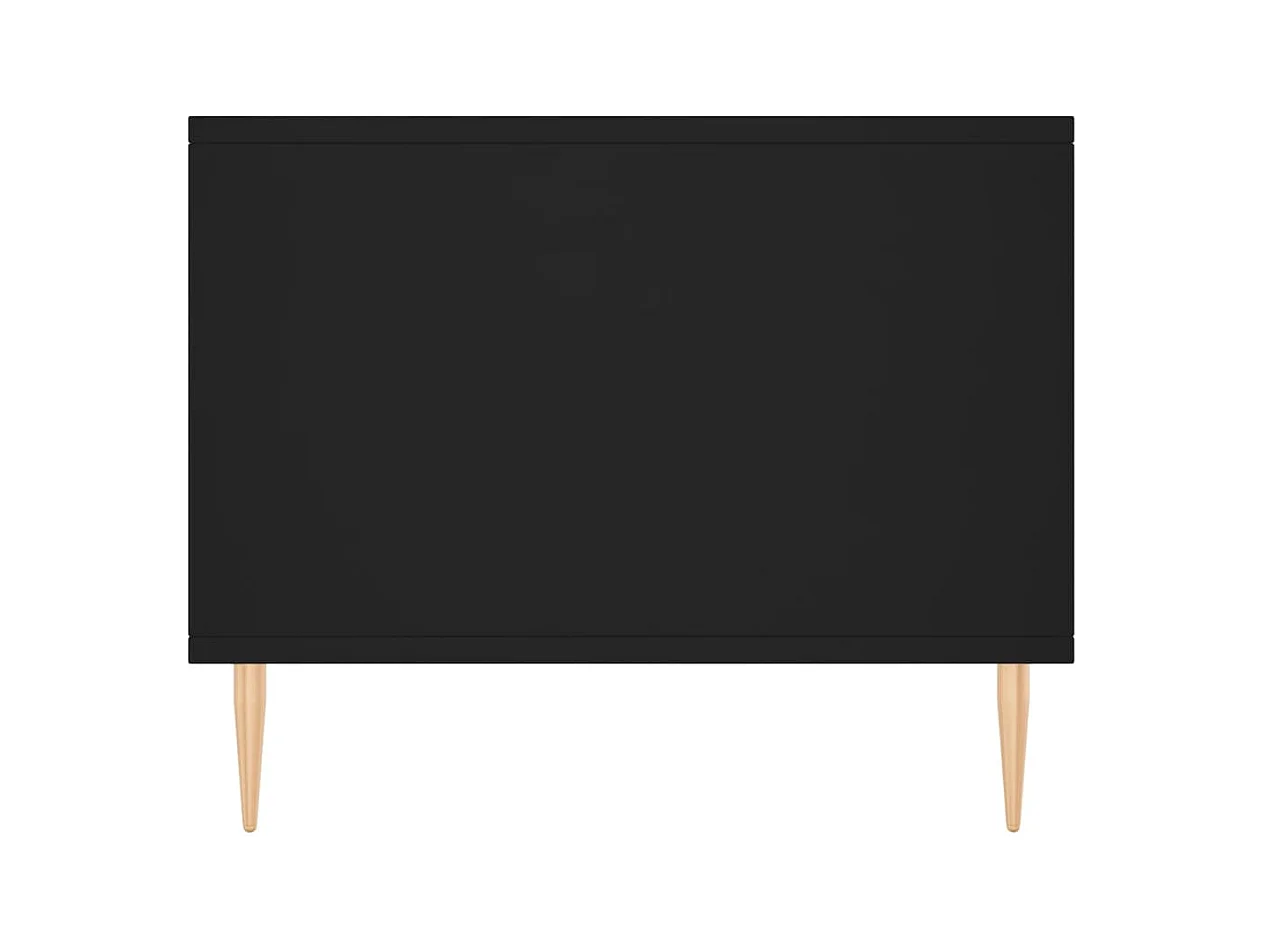 Mesa de centro | Mesa auxiliar madera de ingeniería negra 102x55x42 cm SHL157276