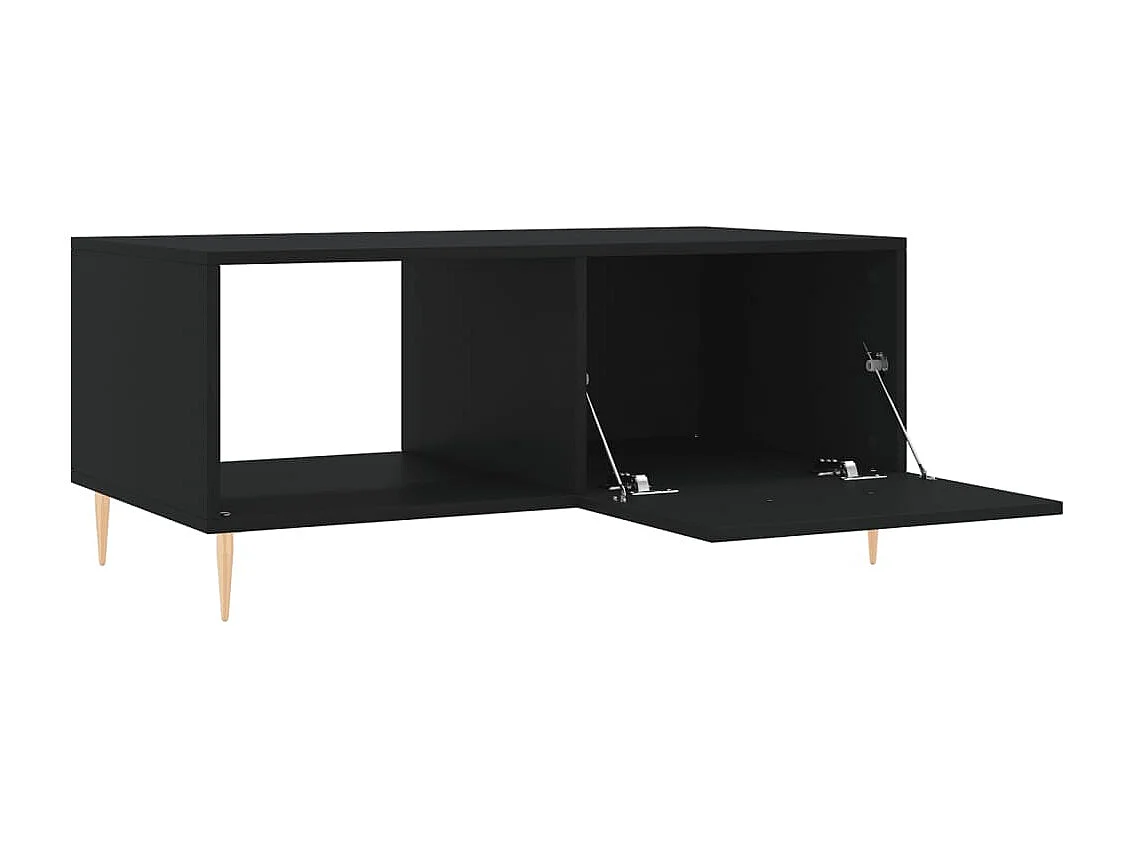 Mesa de centro | Mesa auxiliar madera de ingeniería negra 102x55x42 cm SHL157276