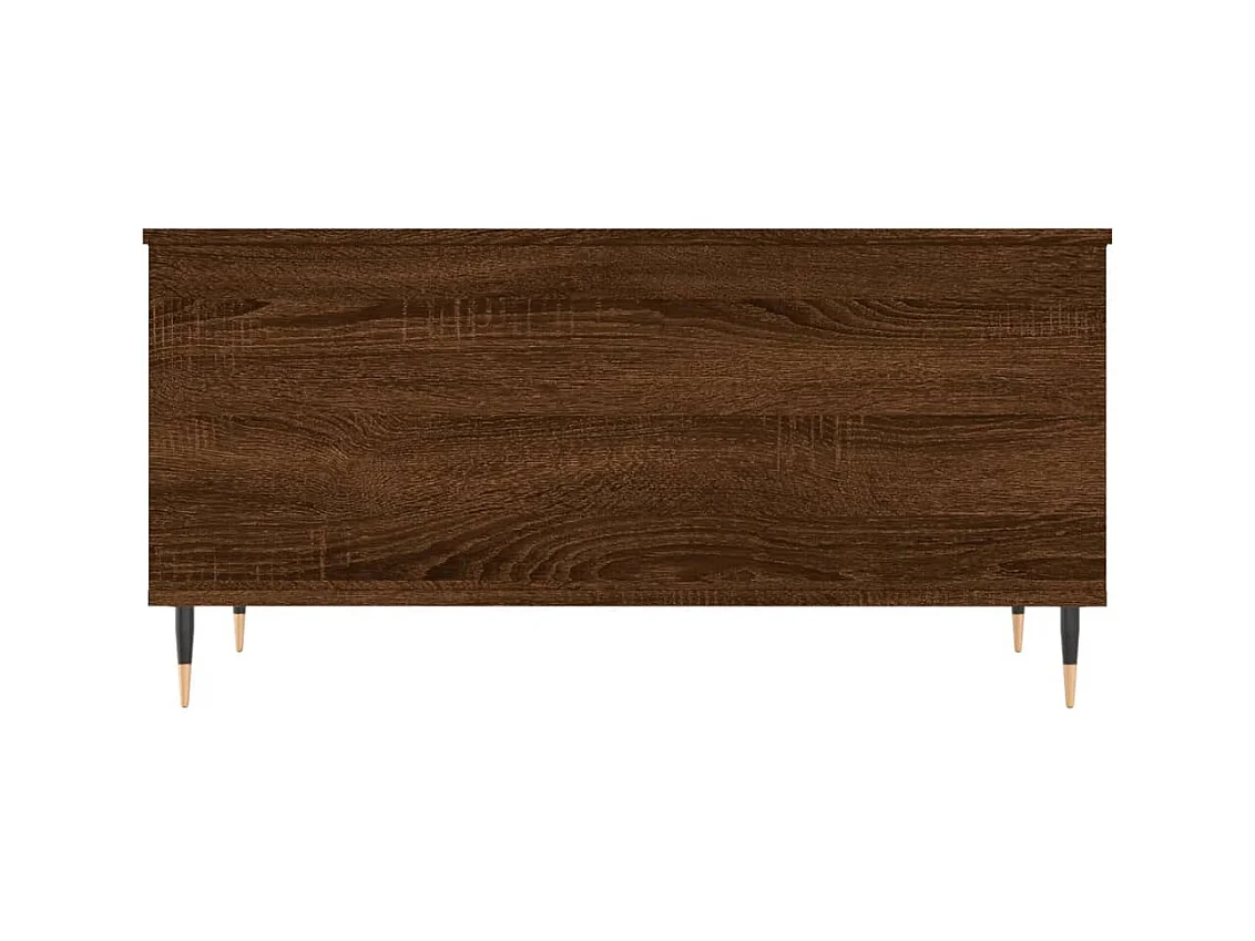 Mesa de centro | Mesa auxiliar superficie de vidrio acero 98,5x50x45 cm SHL783461