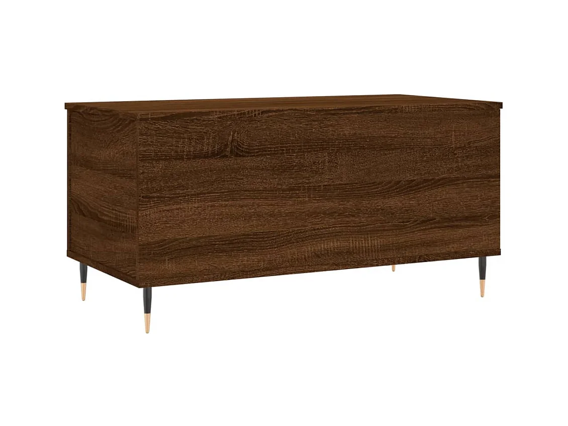 Mesa de centro | Mesa auxiliar superficie de vidrio acero 98,5x50x45 cm SHL783461