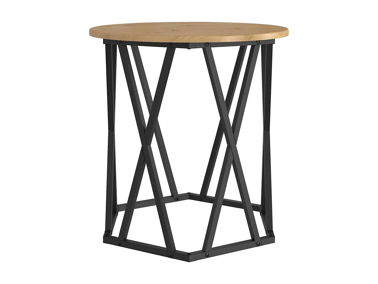 2 pcs Mesas de centro | Mesa de apoio | Mesa de café carvalho artisiano 50x50x50 cm