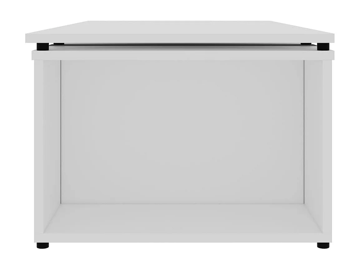 Table basse salon-Table d'appoint Blanc 150x50x35 cm Bois d'ingénierie SHL40370