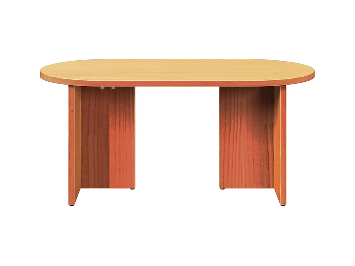 Mesas de centro apilables | Mesa auxiliar 2 piezas madera maciza SHL4956