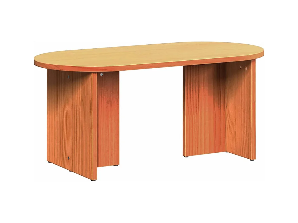 Mesas de centro apilables | Mesa auxiliar 2 piezas madera maciza SHL4956