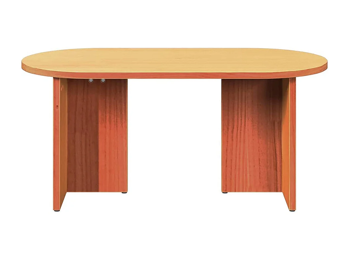 Table basse salon-Table d'appoint Marron cire 80x39,5x35 cm Bois de pin massif SHL88695