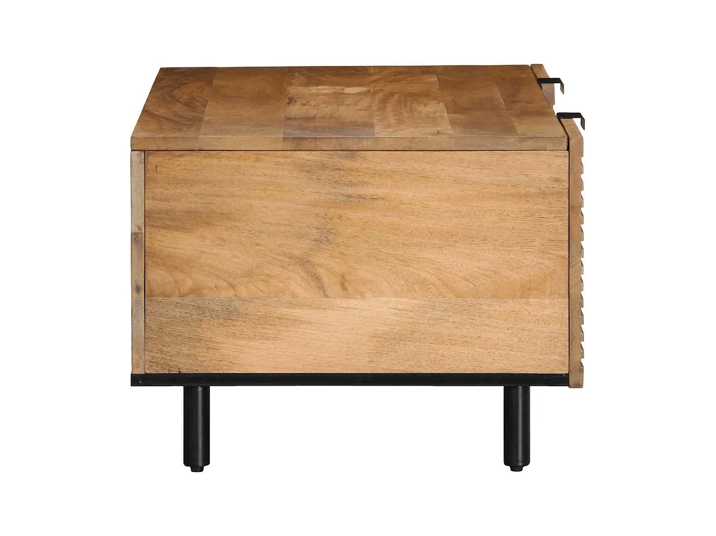 Mesas de centro apilables | Mesitas auxiliares 3 piezas madera de ingeniería negro SHL2985