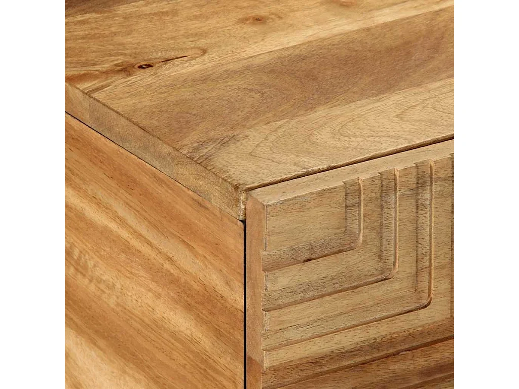 Couchtisch-Wohnzimmertisch-Beistelltische Braun 100x54x40 cm Massivholz Mango SHL54397