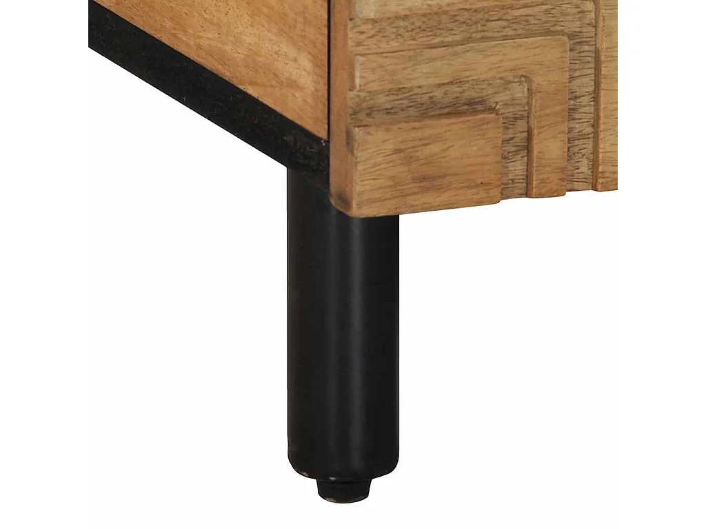 Couchtisch-Wohnzimmertisch-Beistelltische Braun 100x54x40 cm Massivholz Mango SHL54397