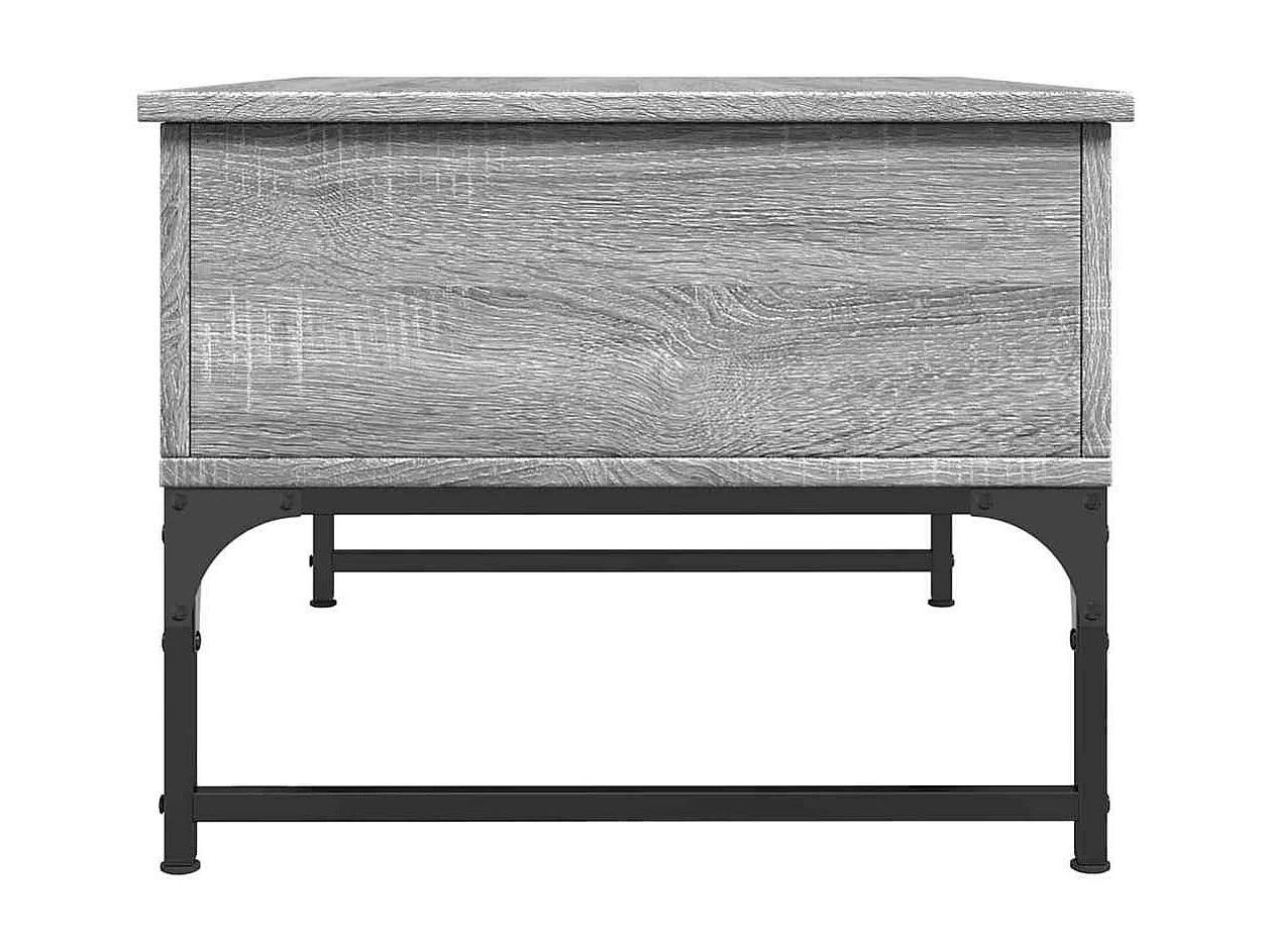 Mesa de centro-Mesa auxiliar de madera maciza reciclada blanca 50x27 cm SHL3736