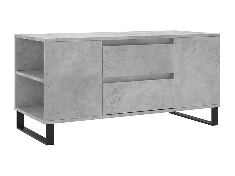 Table basse salon-Table d'appoint gris béton 102x44,5x50 cm bois d'ingénierie SHL24927