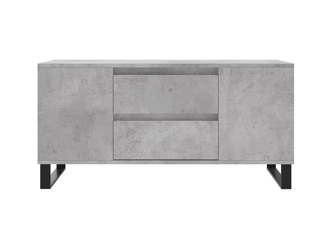Mesa de centro | Mesa auxiliar tapa de vidrio acero gris Sonoma 50x50x45 cm SHL394087