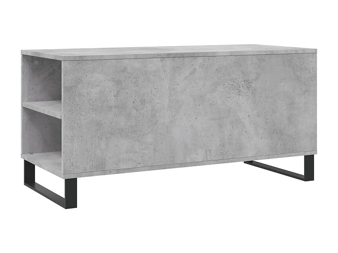 Mesa de centro | Mesa auxiliar tapa de vidrio acero gris Sonoma 50x50x45 cm SHL394087