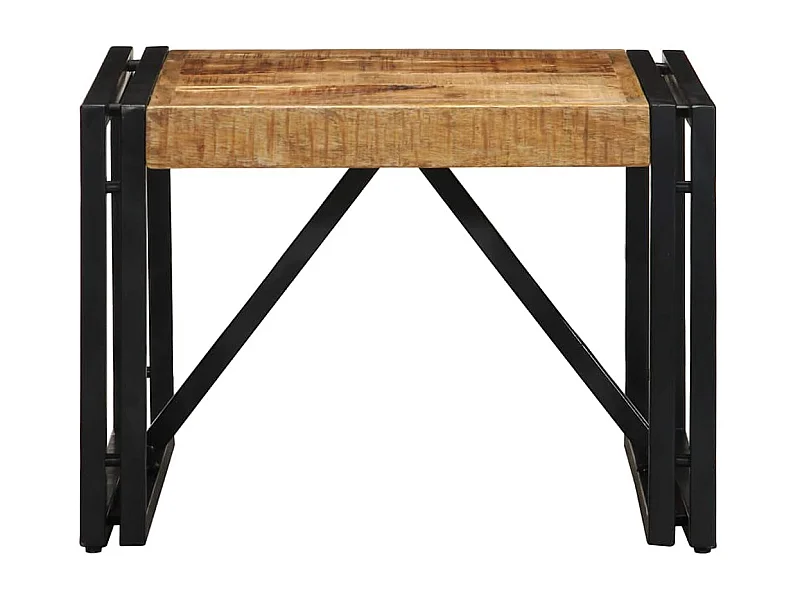 Couchtisch-Wohnzimmertisch-Beistelltische 50x50x35 cm Raues Massivholz Mango SHL53449