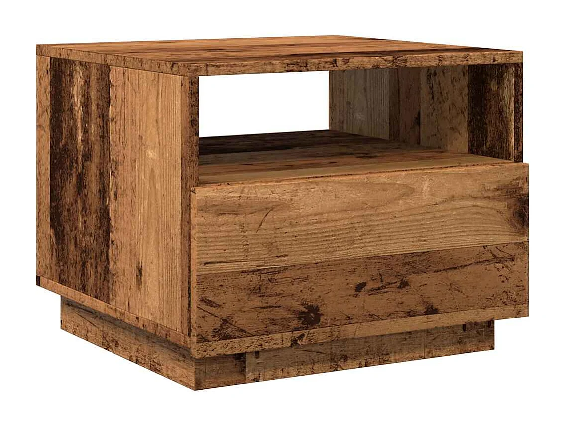 Mesa de centro-Mesa auxiliar-Mesita de centro de madera contrachapada negro 40x40x30 cm SHL506