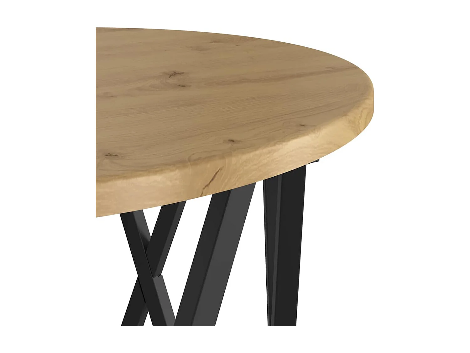 Tables d'appoint empilables 3 pièces en bois d'ingénierie chêne artisan SHL79221