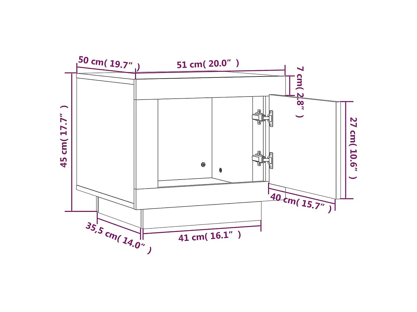 Mesa de centro | Mesa auxiliar giratoria 360 grados gris Sonoma 50x50x34,5 cm SHL401827