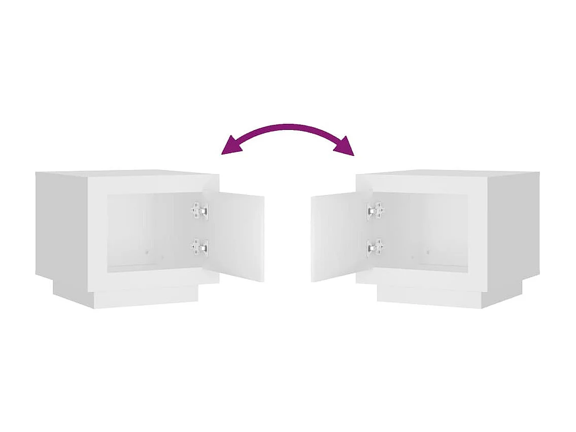 Mesa de centro | Mesa auxiliar giratoria 360 grados gris Sonoma 50x50x34,5 cm SHL401827