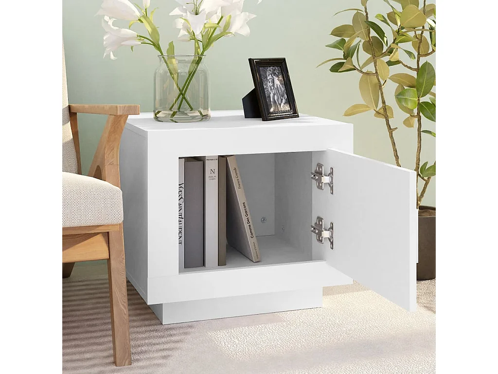 Mesa de centro | Mesa auxiliar giratoria 360 grados gris Sonoma 50x50x34,5 cm SHL401827