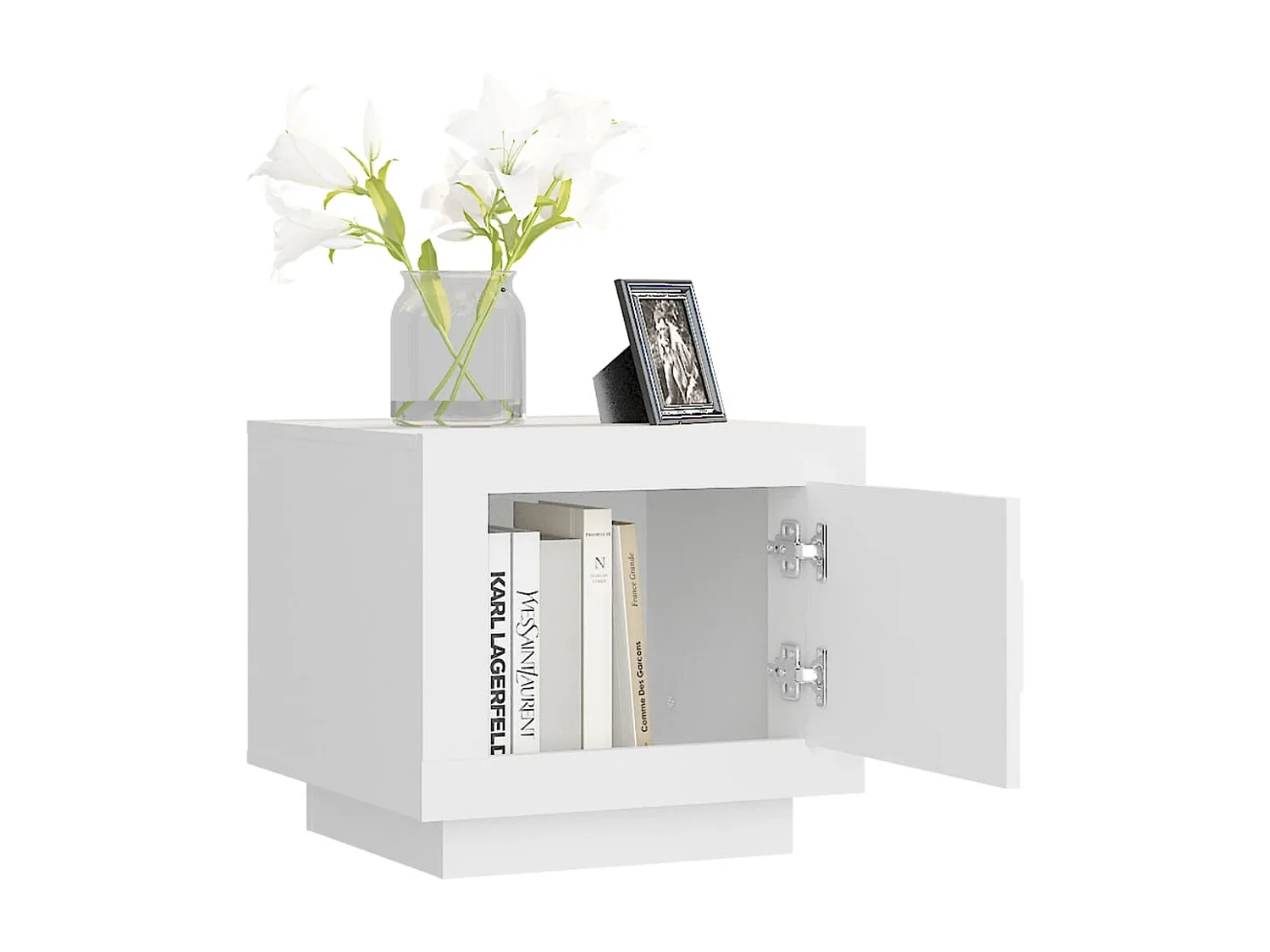 Mesa de centro | Mesa auxiliar giratoria 360 grados gris Sonoma 50x50x34,5 cm SHL401827