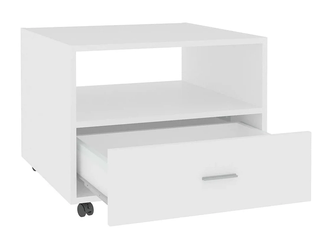 Couchtisch-Sofatisch-Beistelltische Weiß 55x55x40 cm Holzwerkstoff SHL264