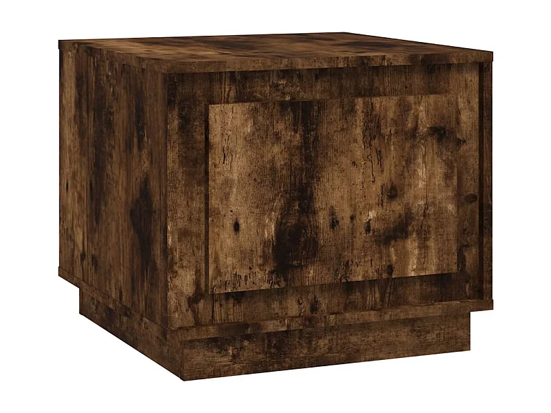 Couchtisch-Wohnzimmertisch-Beistelltische Räuchereiche 51x50x44 cm Holzwerkstoff SHL50787