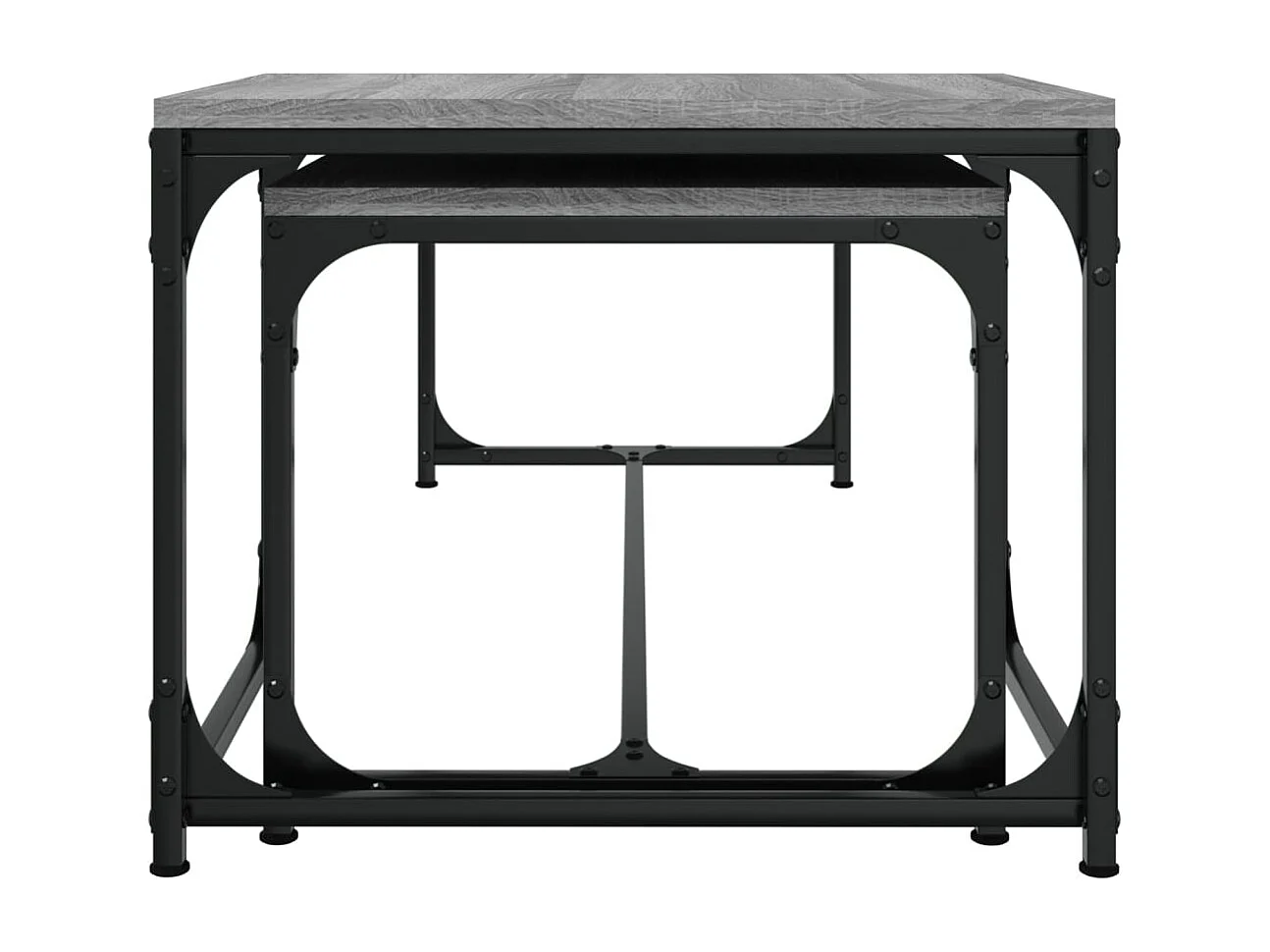 Tables basses 2 pcs Sonoma gris Bois d'ingénierie SHL89405