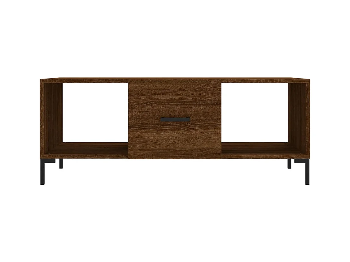 Mesa de centro | Mesa auxiliar madera de ingeniería roble ahumado 100x55x40 cm SHL871